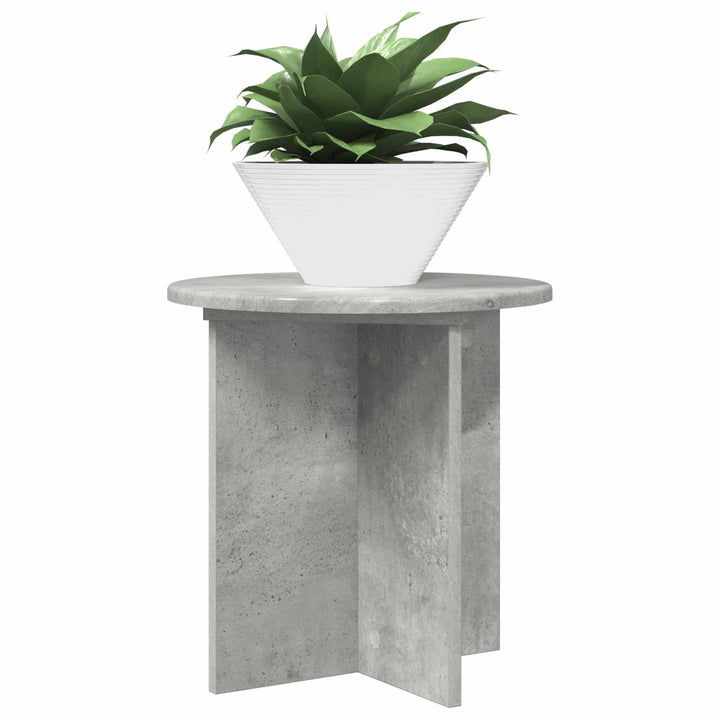 Planteholder 2 pcs Betongrå 40 x 40 x 40 cm Konstrueret træ