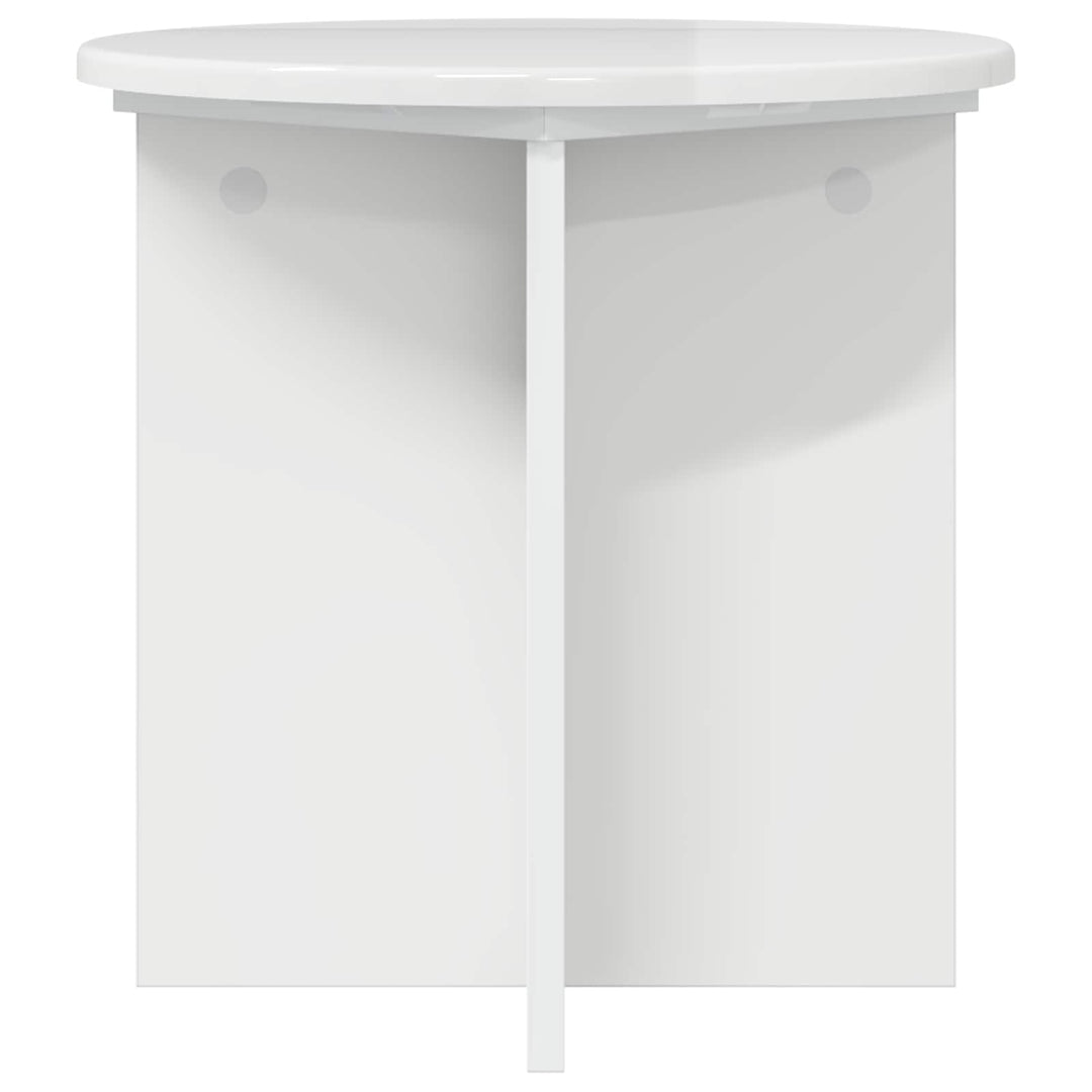 Planteholder 2 pcs Hvid højglans 40 x 40 x 40 cm