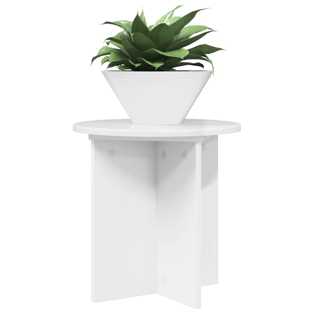 Planteholder 2 pcs Hvid højglans 40 x 40 x 40 cm