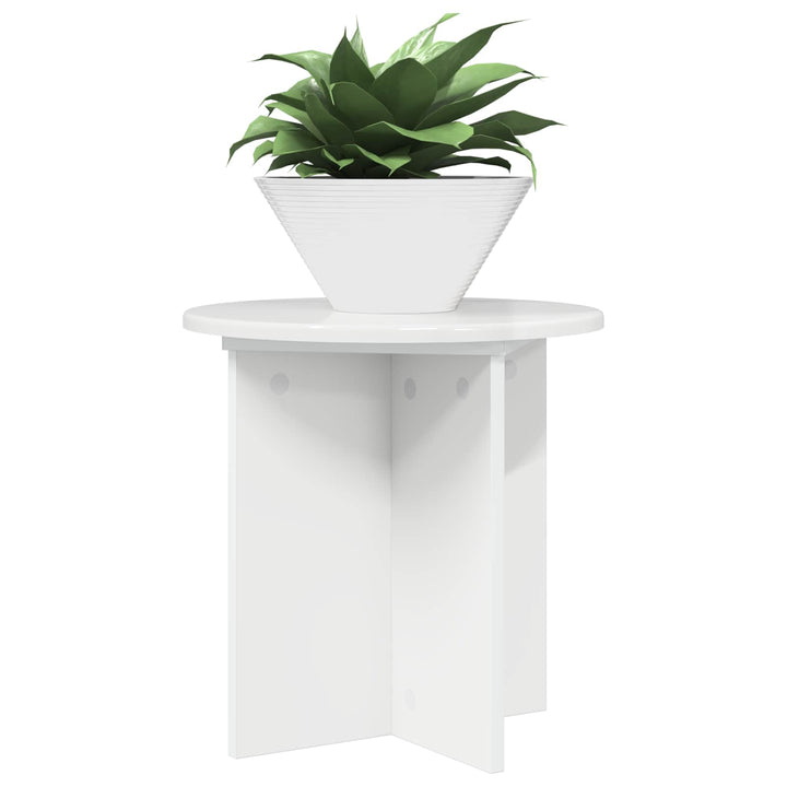 Planteholder 2 pcs Hvid højglans 40 x 40 x 40 cm