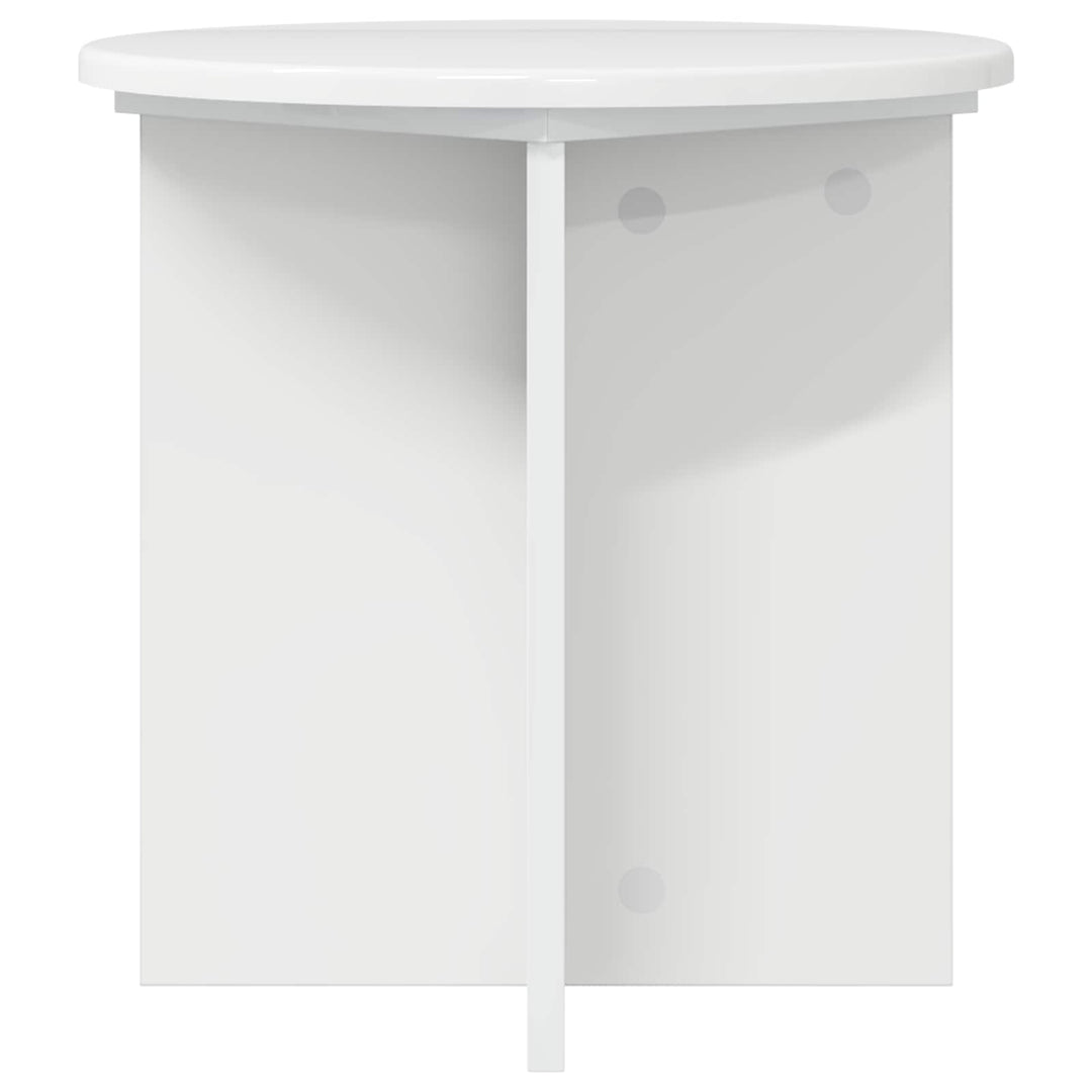 Planteholder 2 pcs Hvid højglans 40 x 40 x 40 cm