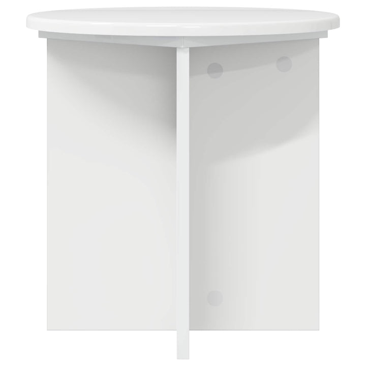 Planteholder 2 pcs Hvid højglans 40 x 40 x 40 cm