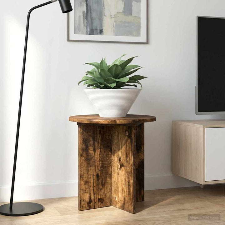 Planteholder 2 stk. Røget eg 40 x 40 x 40 cm Konstrueret træ