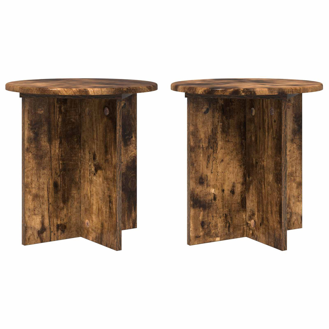 Planteholder 2 stk. Røget eg 40 x 40 x 40 cm Konstrueret træ