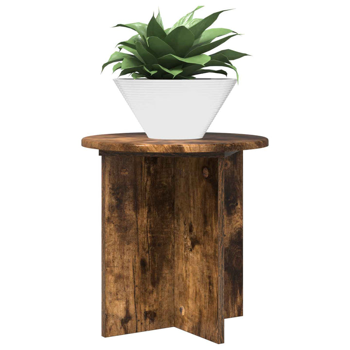 Planteholder 2 stk. Røget eg 40 x 40 x 40 cm Konstrueret træ