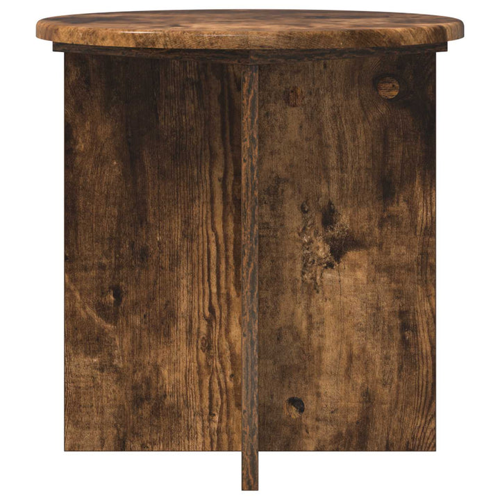 Planteholder 2 stk. Røget eg 40 x 40 x 40 cm Konstrueret træ