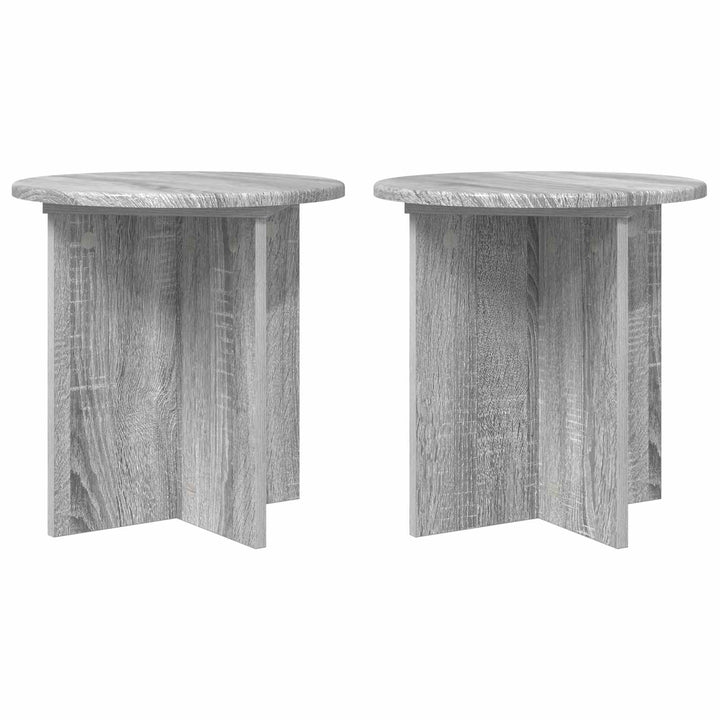 Planteholder 2 stk. Grå sonoma-eg 40 x 40 x 40 cm