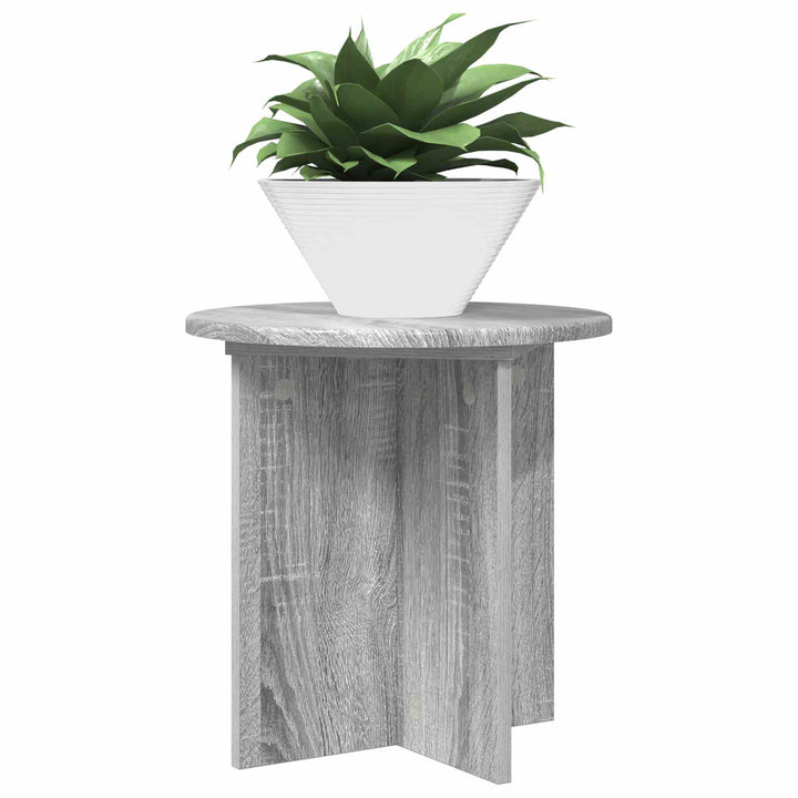 Planteholder 2 stk. Grå sonoma-eg 40 x 40 x 40 cm