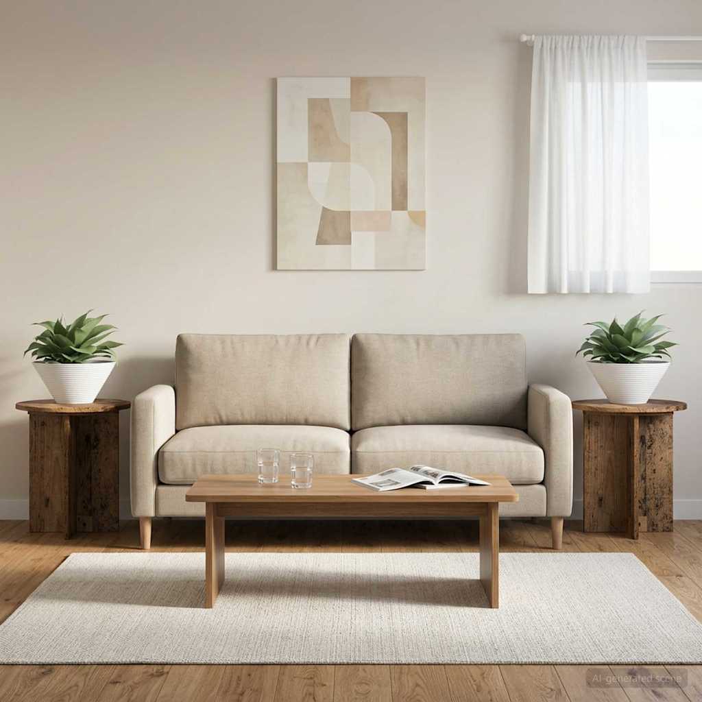 Planteholder 2 pcs Gammelt træ 40 x 40 x 40 cm Konstrueret træ