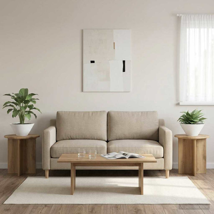 Planteholder 2 stk. Artisan-eg 40 x 40 x 40 cm Konstrueret træ