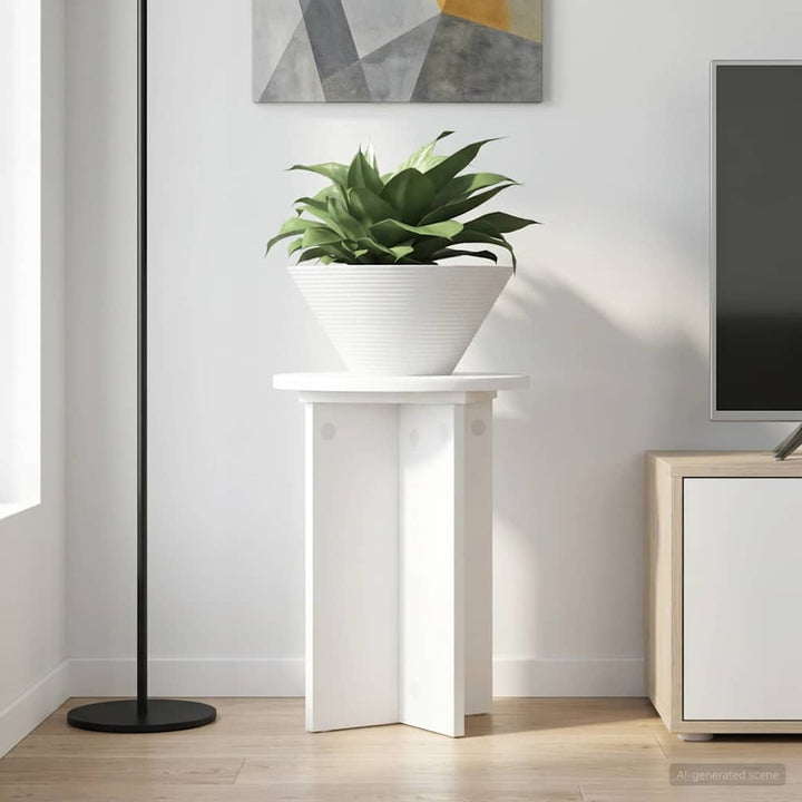 Planteholder 2 pcs Hvid Ø29,5 x 40 cm Konstrueret træ
