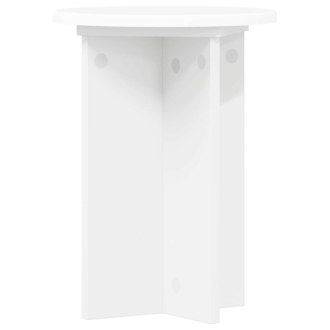Planteholder 2 pcs Hvid Ø29,5 x 40 cm Konstrueret træ