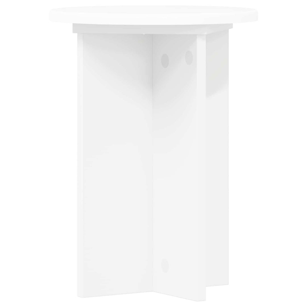 Planteholder 2 pcs Hvid Ø29,5 x 40 cm Konstrueret træ