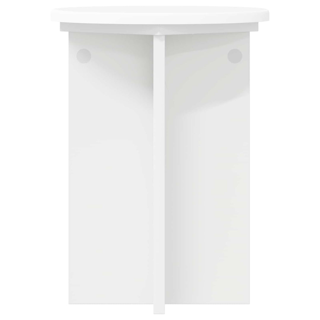 Planteholder 2 pcs Hvid Ø29,5 x 40 cm Konstrueret træ