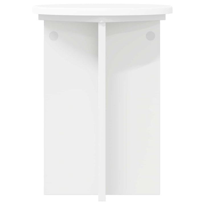 Planteholder 2 pcs Hvid Ø29,5 x 40 cm Konstrueret træ