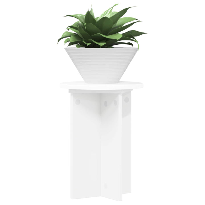 Planteholder 2 pcs Hvid Ø29,5 x 40 cm Konstrueret træ