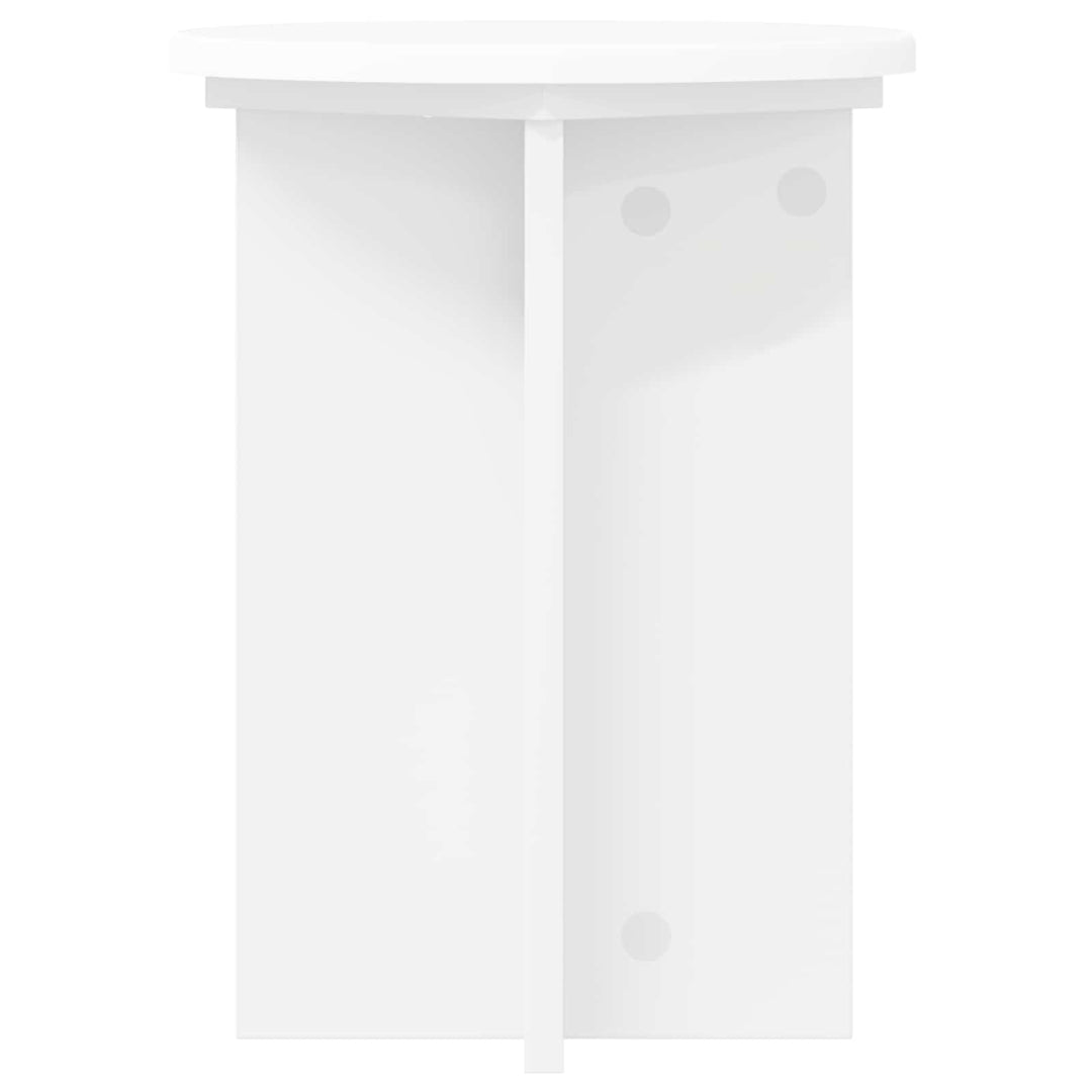 Planteholder 2 pcs Hvid Ø29,5 x 40 cm Konstrueret træ