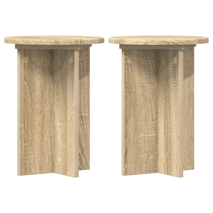 Planteholder 2 pcs Sonoma-eg Ø29,5 x 40 cm Konstrueret træ
