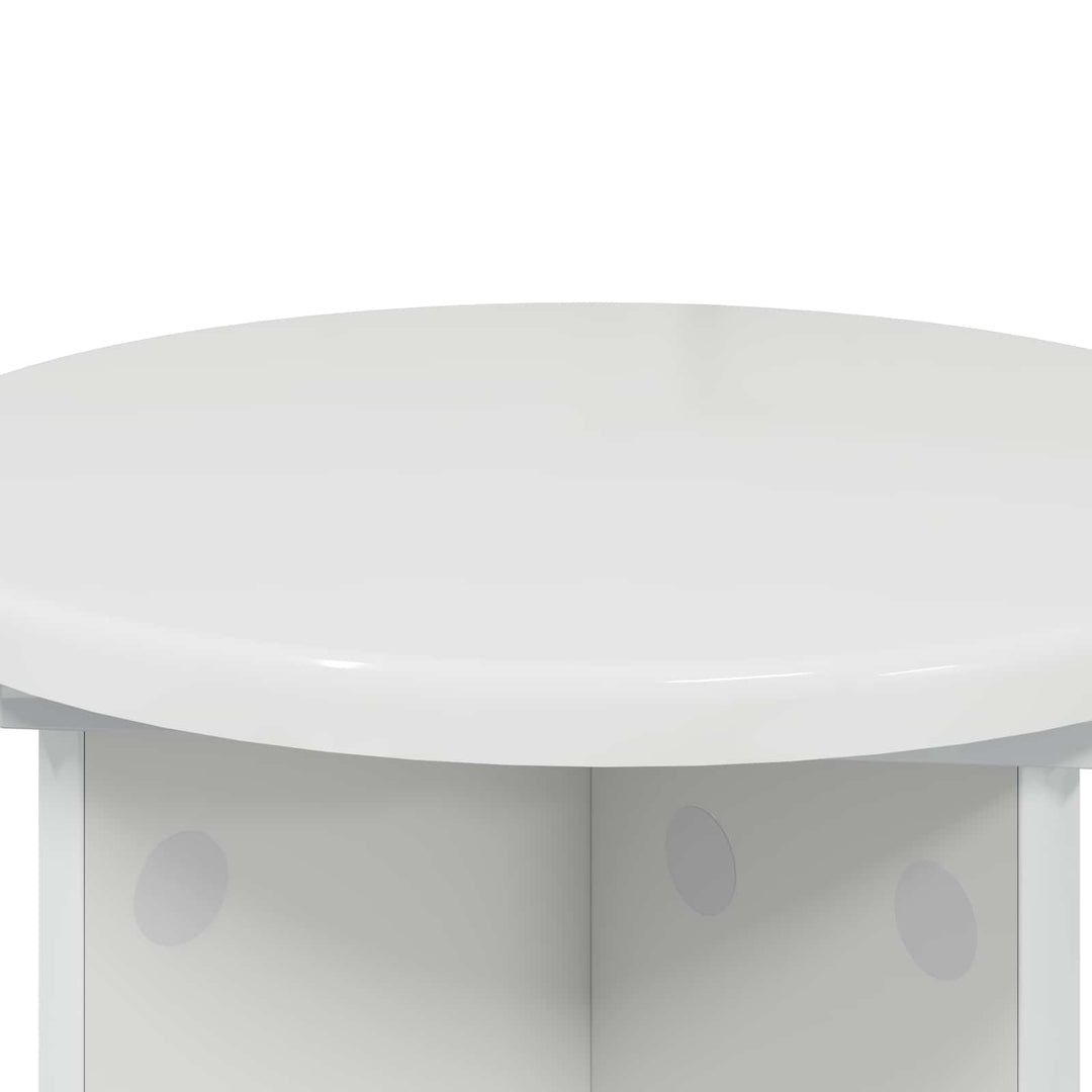 Planteholder 2 pcs Hvid højglans Ø29,5 x 40 cm Konstrueret træ