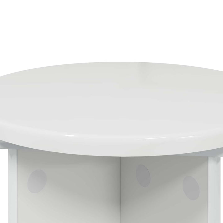 Planteholder 2 pcs Hvid højglans Ø29,5 x 40 cm Konstrueret træ