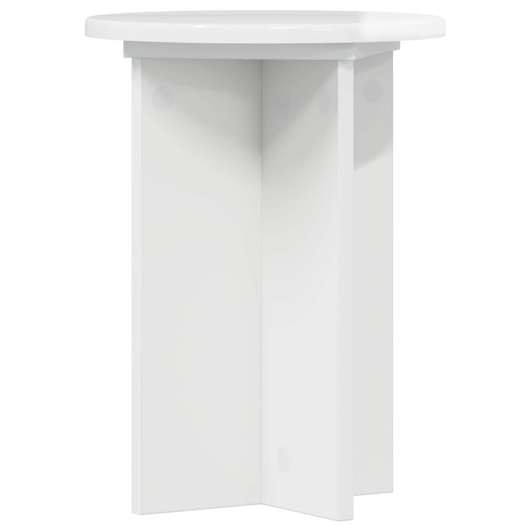 Planteholder 2 pcs Hvid højglans Ø29,5 x 40 cm Konstrueret træ