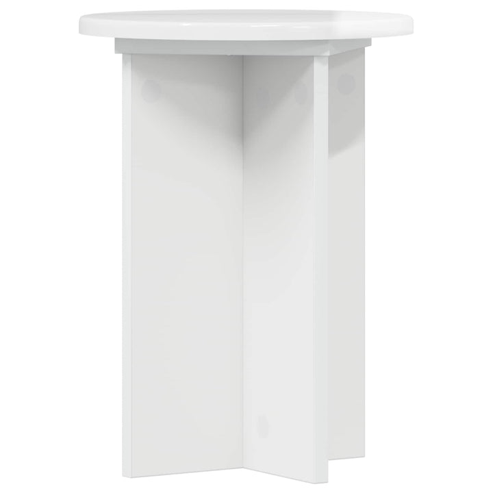 Planteholder 2 pcs Hvid højglans Ø29,5 x 40 cm Konstrueret træ