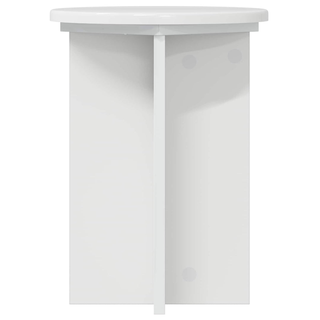 Planteholder 2 pcs Hvid højglans Ø29,5 x 40 cm Konstrueret træ