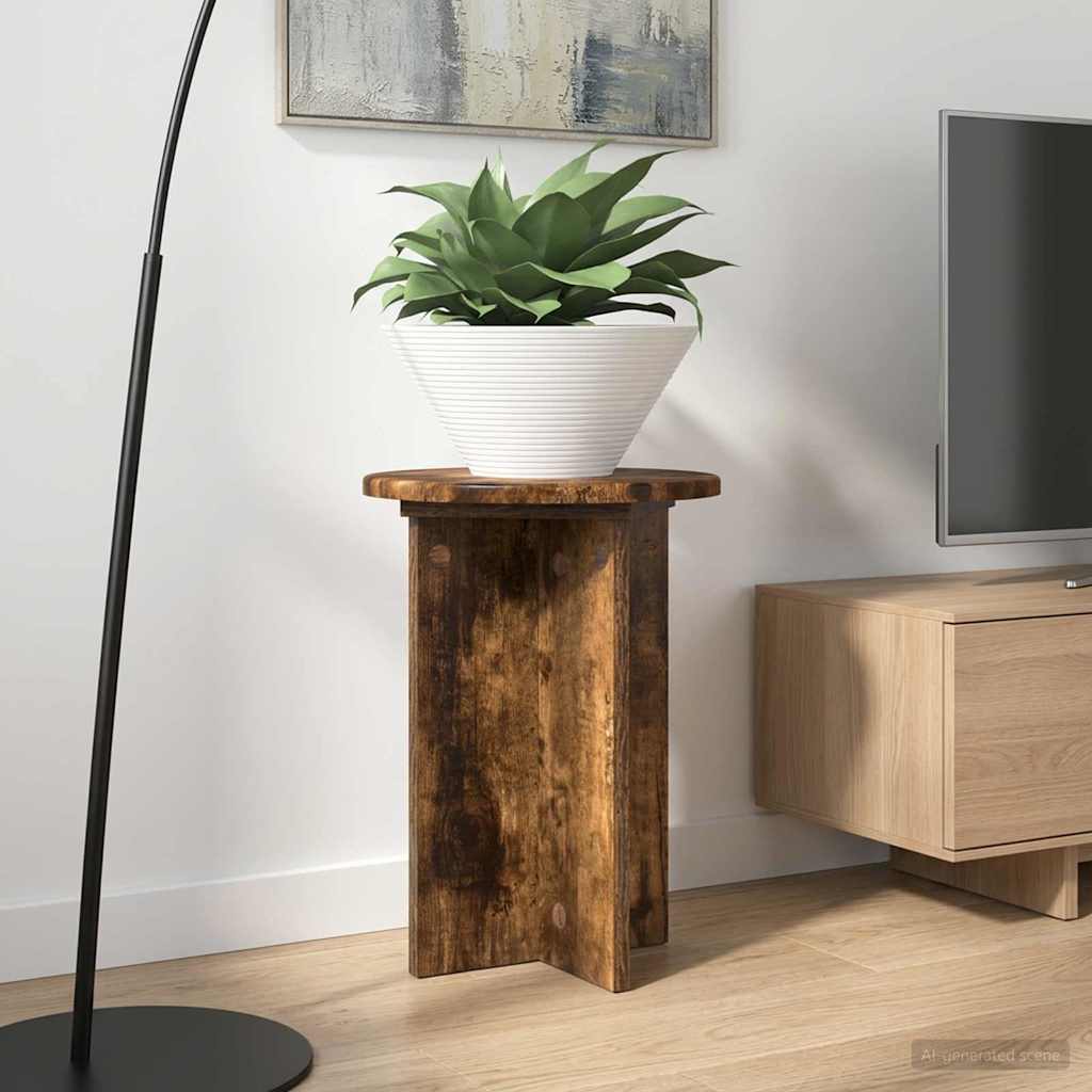 Planteholder 2 pcs Røget eg Ø29,5 x 40 cm Konstrueret træ