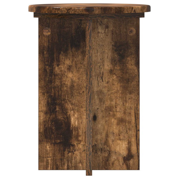 Planteholder 2 pcs Røget eg Ø29,5 x 40 cm Konstrueret træ