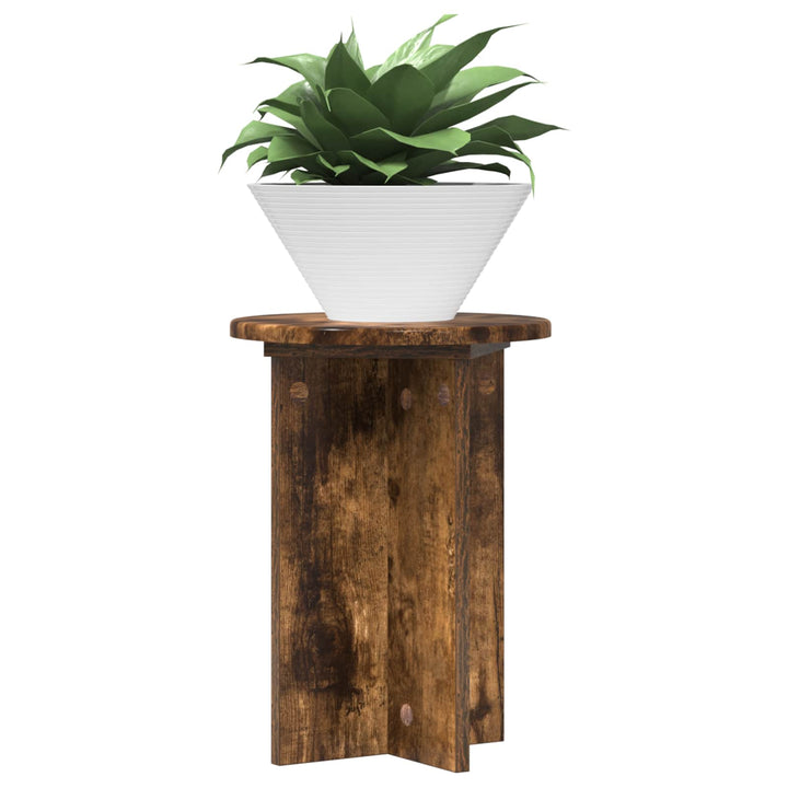 Planteholder 2 pcs Røget eg Ø29,5 x 40 cm Konstrueret træ