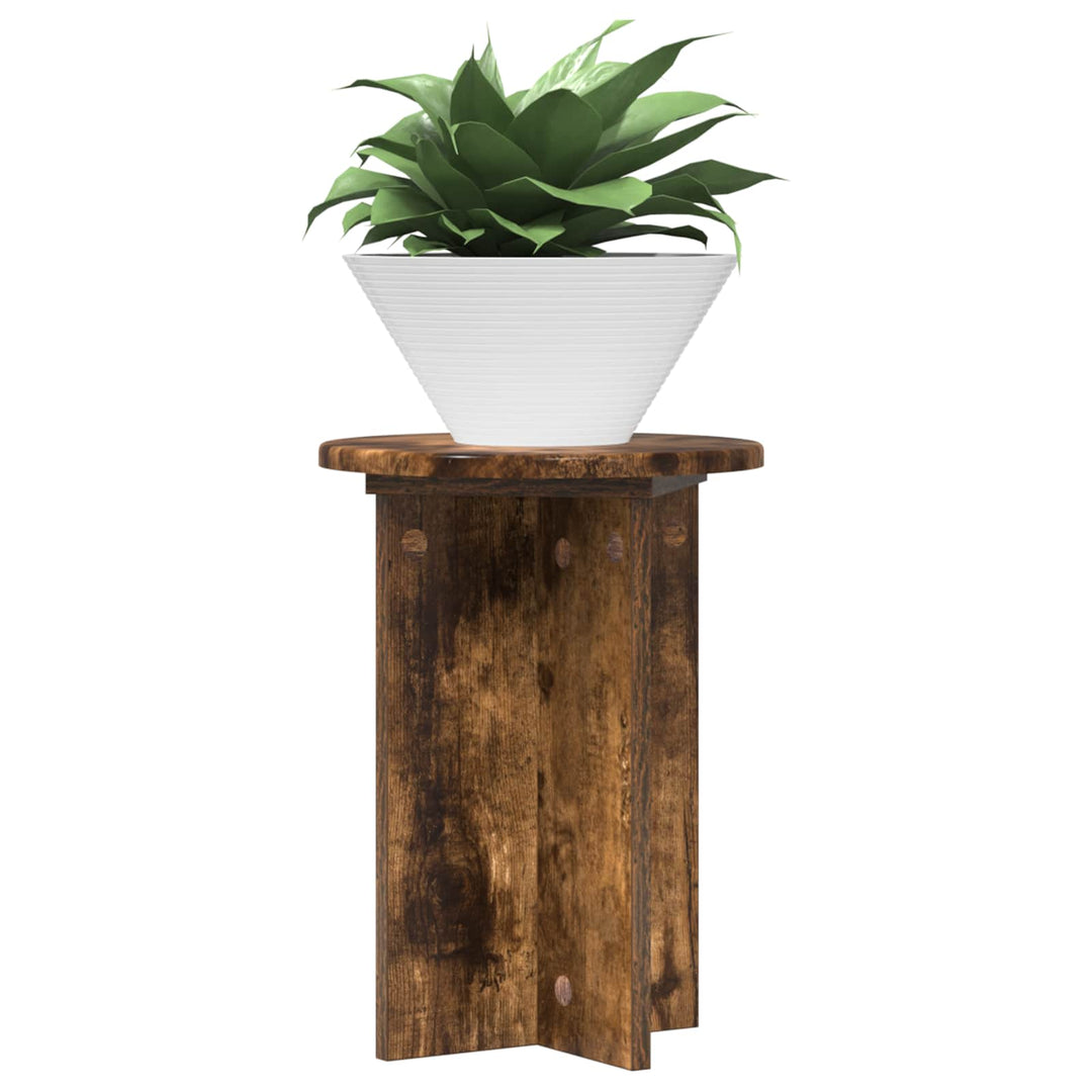Planteholder 2 pcs Røget eg Ø29,5 x 40 cm Konstrueret træ
