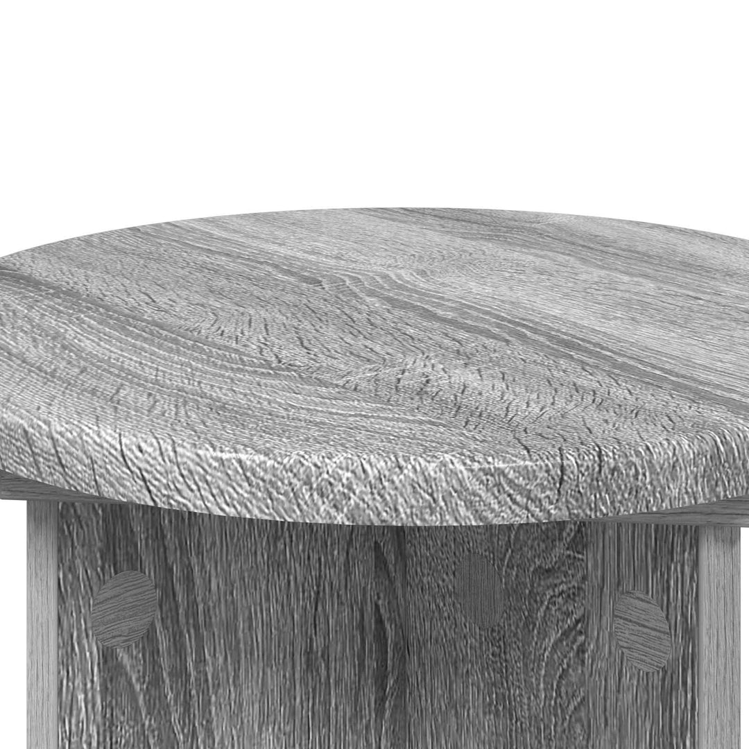 Planteholder 2 pcs Grå sonoma-eg Ø29,5 x 40 cm Konstrueret træ