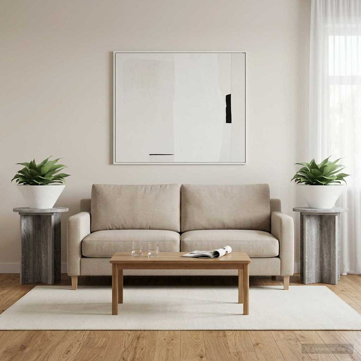 Planteholder 2 pcs Grå sonoma-eg Ø29,5 x 40 cm Konstrueret træ