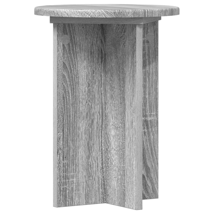 Planteholder 2 pcs Grå sonoma-eg Ø29,5 x 40 cm Konstrueret træ