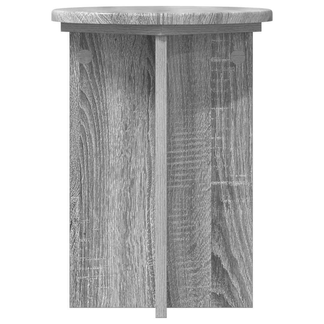 Planteholder 2 stk. Grå sonoma-eg Ø29,5 x 40 cm Konstrueret træ