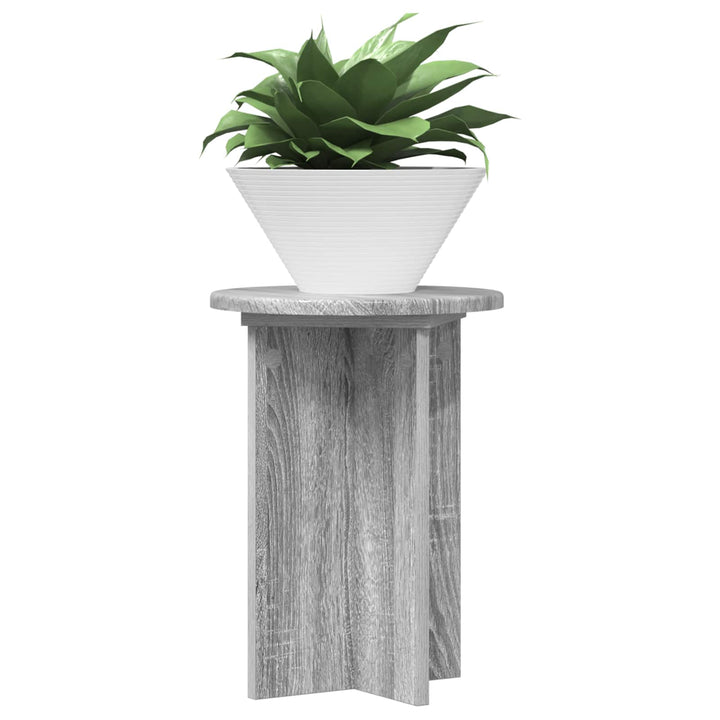 Planteholder 2 stk. Grå sonoma-eg Ø29,5 x 40 cm Konstrueret træ