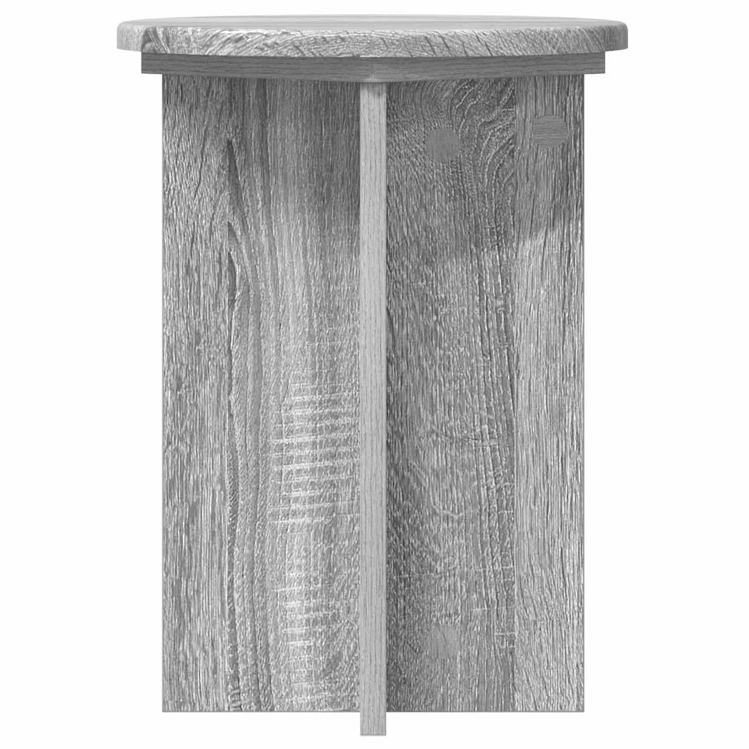 Planteholder 2 pcs Grå sonoma-eg Ø29,5 x 40 cm Konstrueret træ