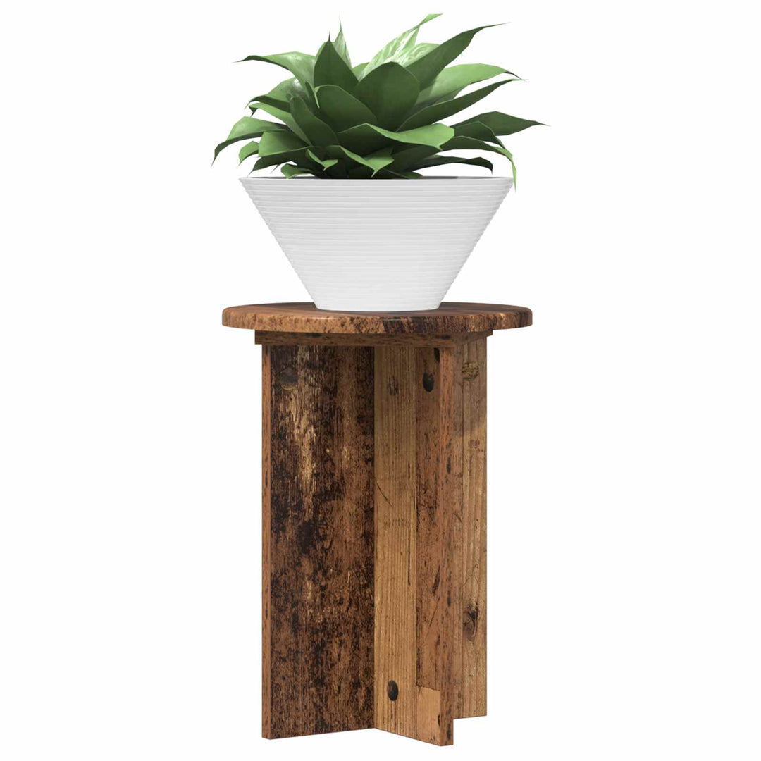 Planteholder 2 pcs Gammelt træ Ø29,5 x 40 cm Konstrueret træ