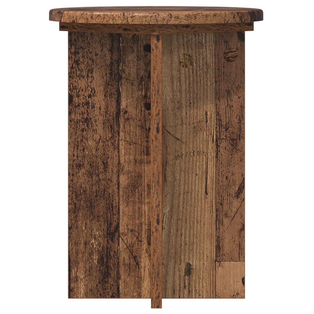 Planteholder 2 pcs Gammelt træ Ø29,5 x 40 cm Konstrueret træ