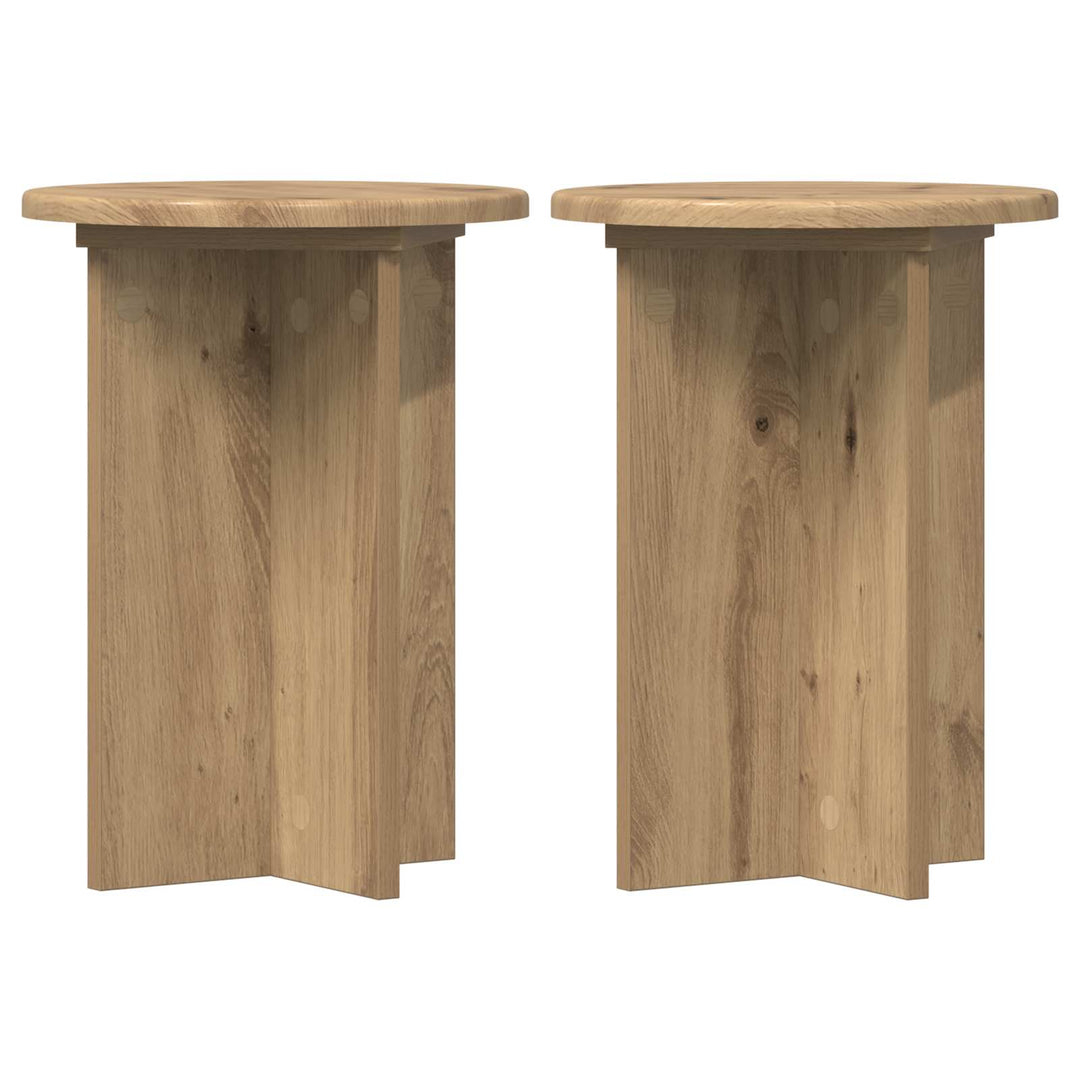 Planteholder 2 pcs Artisan-eg Ø29,5 x 40 cm Konstrueret træ