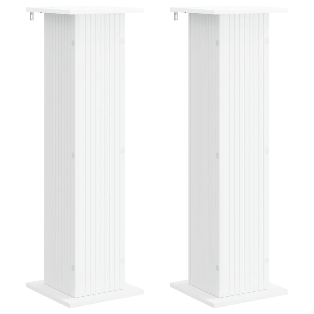 Planteholder 2 pcs Hvid 30,5 x 30 x 100,5 cm Konstrueret træ