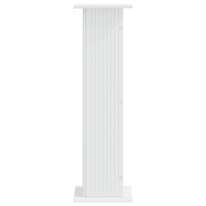 Planteholder 2 pcs Hvid 30,5 x 30 x 100,5 cm Konstrueret træ