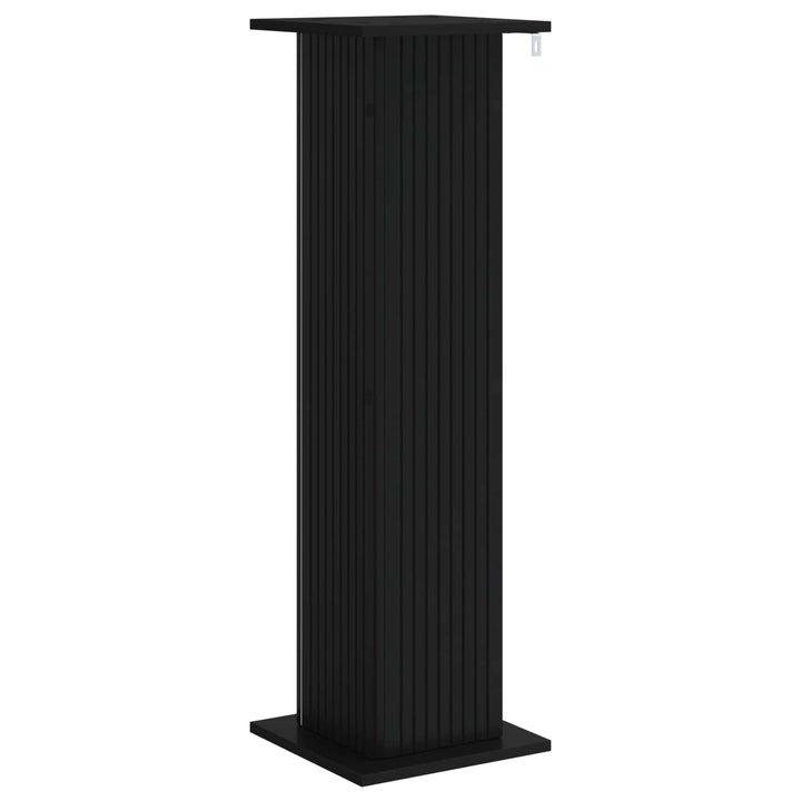 Planteholder Sort 30,5 x 30 x 100,5 cm Konstrueret træ