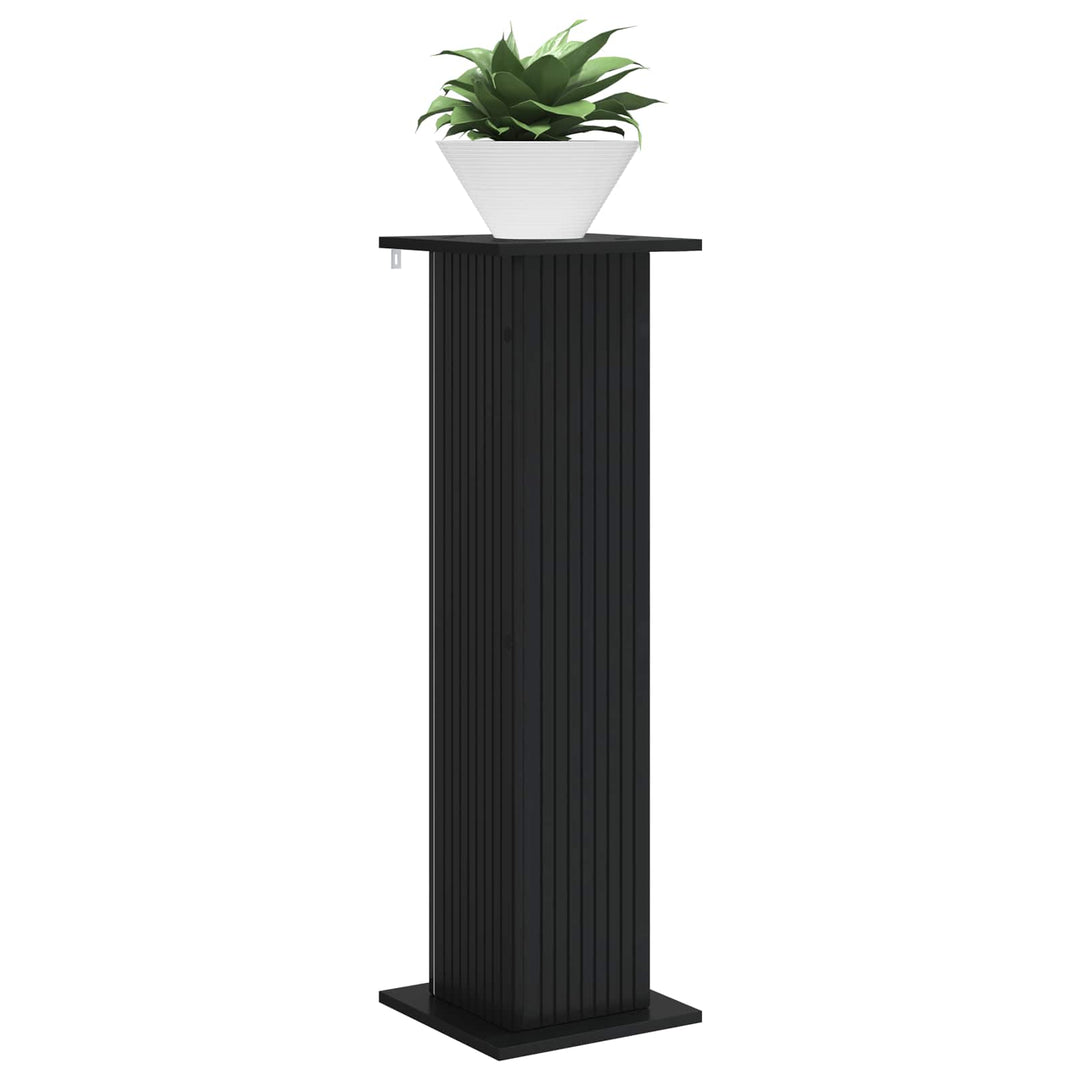 Planteholder Sort 30,5 x 30 x 100,5 cm Konstrueret træ