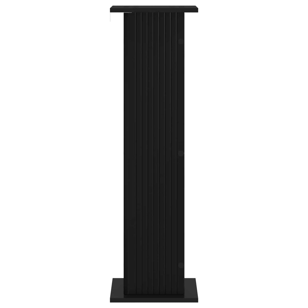 Planteholder 2 pcs Sort 30,5 x 30 x 100,5 cm Konstrueret træ