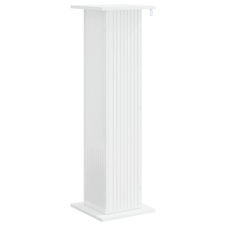 Planteholder Hvid højglans 30,5 x 30 x 100,5 cm Konstrueret træ