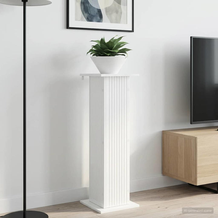 Planteholder 2 pcs Hvid højglans 30,5 x 30 x 100,5 cm