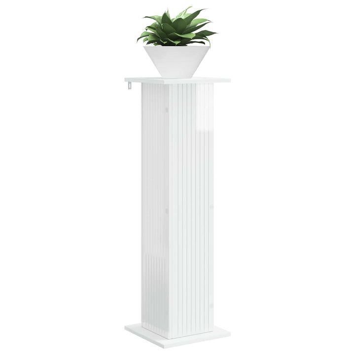 Planteholder 2 pcs Hvid højglans 30,5 x 30 x 100,5 cm