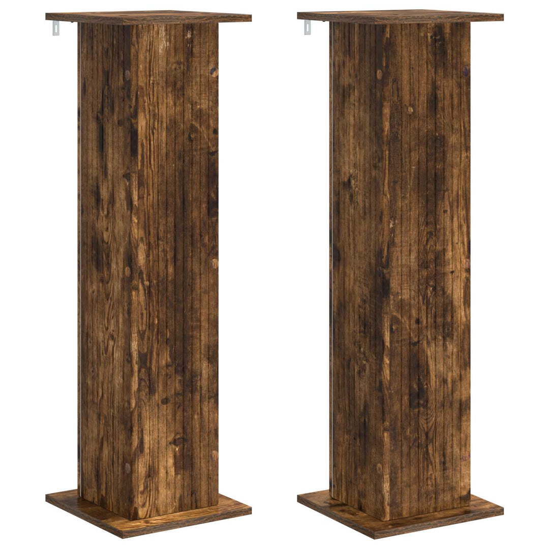 Planteholder 2 pcs Røget eg 30,5 x 30 x 100,5 cm
