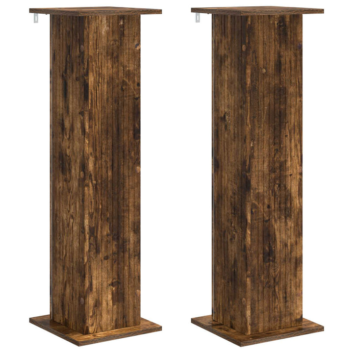 Planteholder 2 pcs Røget eg 30,5 x 30 x 100,5 cm